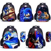 2022 New Sonic Racing Backpack The Hedgehog Backpacks Kids Bag Waterproof Bag Daily Children's Backpack For Girls And Boys 2024 - compre barato