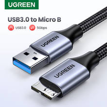 UGREEN Micro B Cable USB 3.0 3A Fast Charging 5Gbps Data Cable External HDD Cable USB Cord for Samsung Hard Disk SSD Sata Cable 2024 - buy cheap