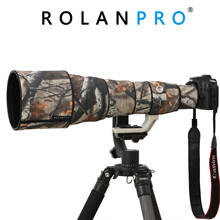 Rolanpro lente câmera casaco camuflagem capa de chuva para canon ef 800mm f/5.6 l é usm lente manga protetora armas protetor ao ar livre 2024 - compre barato