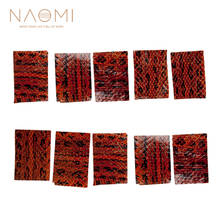 NAOMI 10 PCS Bow Skin Snake Skin Leather for Wrapping Violin Frog 2.5x3.5cm Bow Skin Violin Parts Accessories New 2024 - buy cheap