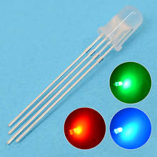 500pcs F5 5mm 4pin Round Diffused RGB Tri-Color Common Cathode Common Anode Red Green Blue emitting Diodes LED Lamp Bulb 2024 - buy cheap