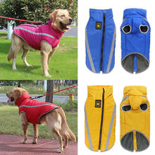 Waterproof Dog Clothes for Large Dogs Winter Warm Big Dog Jackets Padded Fleece Pet Coat Safety Reflective Design Dog Clothing 2024 - купить недорого