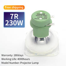 Luz de feixe fino 230w msd 7r, lâmpada de palco 7r 230w com cabeça móvel e lavagem, frete grátis 2024 - compre barato