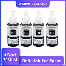 4 чернила для принтера Epson L550 L555 L566 L100 L110 L132 L200 L210 L222 L300 L362 L366 2024 - купить недорого