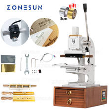 Zonesun-máquina de estampagem a quente multifuncional, com gavetas, para estampagem, localizador por infravermelho, couro, madeira, papel 2024 - compre barato