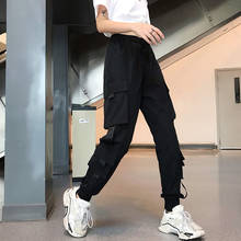 Pantalones Cargo con bolsillos grandes para mujer, ropa informal de cintura alta, holgada, táctica, Hip Hop, novedad de 2020 2024 - compra barato