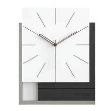 Wall Clock Living Room Nordic Luxury Square Clock Wall Modern Black White Wandklokken Mute Art Unique Wall Watch W6C 2024 - buy cheap