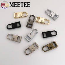 Meetee 20pcs 11X27mm Metal Spring Zipper Puller Pendant Buckle 3#/5#/8#/10# Zippers Pullers Jacket Repair Zip Silder Accessory 2024 - buy cheap