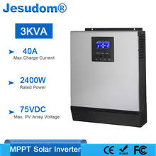 MPPT 3000VA солнечный гибридный немодулированный синусоидальный инвертор Встроенный MPPT 24VDC 40A PV зарядное устройство макс. солнечные панели 1000 Вт с зарядным устройством 30 А переменного тока 2024 - купить недорого