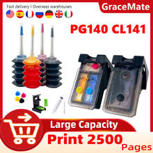 GraceMate-cartucho de tinta recargable PG-140, accesorio para Canon PG140 CL141, Canon Pixma MG3510 IP2880 MG2580 MG2400 MG2500, CL-141 2024 - compra barato