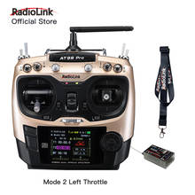 Radiolink-transmisor de Radio AT9S Pro, 12 canales, 2,4G, control remoto, compatible con protocolo Crossfire, RX R9DS para ala fija 2023 - compra barato