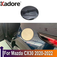 For Mazda CX30 CX-30 2020 2021 2022 ABS Carbon Fiber Car Exterior Accessories Gas Fuel Tank Cover Trim Decoration Styling 2024 - buy cheap