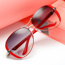 Gafas de sol con protección UV400 para mujer, diseño de marca femeninos de lentes de sol, Estilo Vintage, a la moda 2024 - compra barato