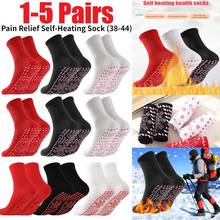 5pairs Self-heating Magnetic Socks for Women Men Tourmaline Magnetic Therapy Breathable Massager Stockings Winter Warm Socks 2024 - buy cheap