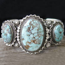 Очаровательные кольцо с тремя камнями Бохо винтажные голубой бирюзовый палец для женщин ювелирные изделия 2019 новый подарок Z5Q692 2024 - купить недорого