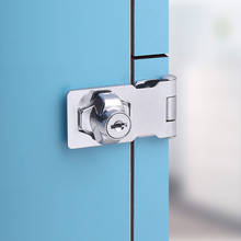 Hasp Lock Drawer Lock Closet Door Chrome Plated Metal Keyed Cabinet Latch Cupboard Desk Hasp Locks With Keys 2024 - buy cheap