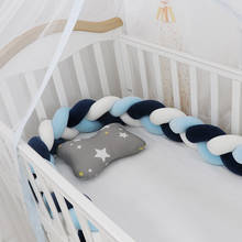 Protector de cama de 1,5 m para bebé, almohadillas para parachoques de cuna, parachoques para cama de bebé, mezcla de algodón de seguridad, juego de cama de bebé 2024 - compra barato