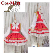 Hot Game Touhou Project Chen Cosplay Costume Beautiful Red Formal Dress Full Set Female Role Play Clothing Custom-Make Any Size 2024 - buy cheap