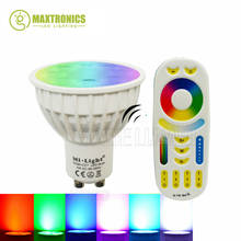 Mi light AC85V-265V-bombilla LED GU10 RGB + CCT, foco inteligente regulable, 2,4G, inalámbrico, WIFI, remoto 2024 - compra barato