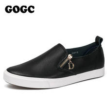 GOGC 2019 otoño transpirable pisos de mujer de cuero mocasines cómodos zapatos de mujer Zapatos Zapatillas de Deporte Zapatos de Mujer Zapatos mujer nueva Slipony G913 2024 - compra barato