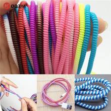 1/10Pcs/lot Spiral USB Data Charger Cable Cord Protector Wrap CableDIY Winder For iPhone 5 6 6S 7 8 Plus For Samsung HTC 50cm 2024 - buy cheap