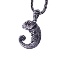 925 pingente de lagarto pequeno e bonito (fgl) joias estilosas de prata esterlina 2024 - compre barato