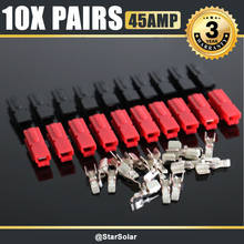 10Pairs X 600V 45A Amp Power Quickly Connect Marine Connector Pole Red Black For pp45 Powerplug 2024 - buy cheap