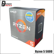 Процессор AMD Ryzen 5 5500 R5 5500 3,6 ГГц 6-ядерный 12-поточный процессор 7 нм L3 = 16M 100-000000457 разъем AM4 Герметичный и поставляется с вентилятором 2024 - купить недорого