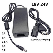 Adaptador Universal de 18 V y 3,5a para enchufe de la UE, EE. UU., Reino Unido y Australia, fuente de alimentación AC DC 18 V, 3500mA, 5,5x2,1-2,5mm 2024 - compra barato