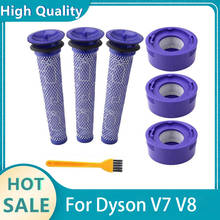 6 Pack Pre-Filters and 2 Pack HEPA Post-Filters Replacements Compatible Dyson V8 and V7 Cordless Vacuum Cleaners 2024 - купить недорого