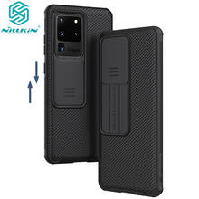 Nillkin-capa de celular com protetor de lente de câmera deslizável, capinha para samsung galaxy s20/s20 plus/s20 ultra a51 a71, proteção, protetor 2024 - compre barato