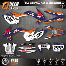 QUEEN X MOTOR Custom Team Graphics Decals Stickers Kit For KTM 2013 2014 2015 SX SXF , 2014 2015 2016 EXC XC-W EXC-F 020 2024 - buy cheap