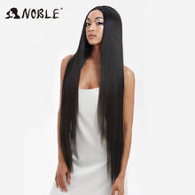 Noble Lace Wigs For Black Women Straight Wig Synthetic Lace Wig 38 Inch Ombre Blonde Lace Wig  Cosplay Synthetic Lace Wig 2024 - купить недорого