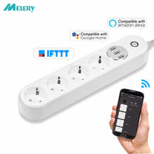 WiFi Smart Power Strip 4 AC EU Plug Outlet with USB Socket Voice Remote Control Timer Switch Homekit by Tuya Alexa Google Home 2024 - buy cheap