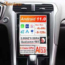 Reproductor Multimedia con Android 9,0 y navegación GPS para Ford, unidad principal con Radio, grabadora y Navi, 128 + 4G, para Ford Mondeo Fusion MK5 2013 2024 - compra barato