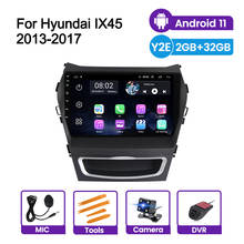 Автомобильный мультимедийный плеер, мультимедийный плеер на Android 11, с GPS, для Hyundai Santa Fe 2013-2017, IX45, 2,5D экраном, поддержка DVR CARPLAY 2024 - купить недорого