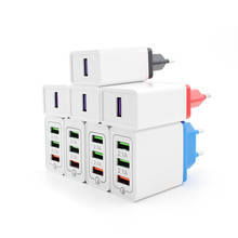 Adaptador de corriente Universal AC/DC de 5V, fuente de alimentación 2A, cargador de teléfono móvil USB de 1-4 puertos, fuente de alimentación USB de 5V, adaptador Universal de 220V, enchufe de la UE 2024 - compra barato