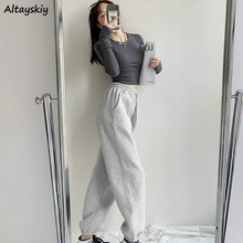 Casual Pants Women Streetwear 4XL Harem Pants Womens Loose Elastic Waist Lacing Casual Trousers Ladies Fashion Joggers BF Chic 2024 - buy cheap