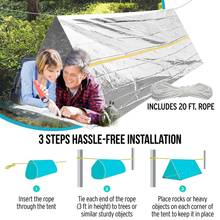 Emergency Sleeping Bag Survival Bivy Sack Use As Emergency Blanket Lightweight Survival Gear for Outdoor Hiking Camping 2024 - buy cheap
