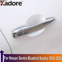 For Nissan Sentra Bluebird Sylphy 2020 2021 2022 Side Door Handle Cover Trims Car Decoration Exterior Accessories Styling 2024 - buy cheap