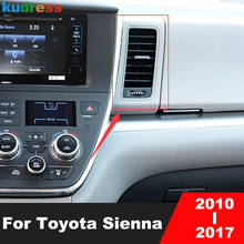 Para Toyota Sienna 2010-2012, 2013, 2014, 2015, 2016 mate frontal Interior cubierta de ventilación de aire de salida de CA marco adornos accesorios de coche 2024 - compra barato