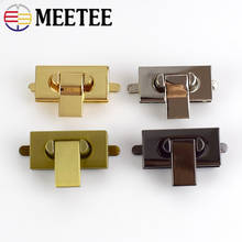 2/4Pcs Meetee 35x17mm Metal Twist Turn Lock Buckles Bag Handbag Purse Closure Decor Clasp DIY Replacement Hardware Accessories 2024 - buy cheap