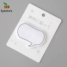 5 Piece Lytwtw's Japanese Kawaii Dialog Sticky Notes Creative Notepad Filofax Memo Pads Office Supplies School Stationery 2024 - buy cheap