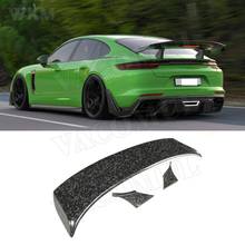 Dry Carbon Fiber Rear Spoiler Tail Trunk GT Wings For Porsche Panamera 971 2017-2019 Forged Carbon Boot Racing Spoiler 2024 - buy cheap