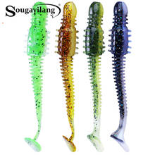 Sougayilang 5Pcs 6g 120mm Soft Baits Worm Fishing Lure for Saltwater and Freshwater Stream Fishing Artificial Big Bait Swimbaits 2024 - compre barato