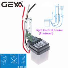 Geya-interruptor automático com fotocélula, poste de iluminação residencial, ac 110v/220v, 50-60hz, 3a, 6a, 10a, 1 peça 2024 - compre barato
