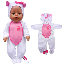 Ropa de muñeca Reborn de 17 pulgadas, conjunto de zorro, muñeca OG americana de 18 pulgadas, prendas de vestir, regalos para niña 2024 - compra barato