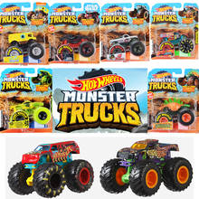 Original quente rodas diecast 1:64 monstro vermelho caminhões metal fácil modelo carro brinquedos para meninos 1:24 meninos crianças brinquedos para crianças 2024 - compre barato