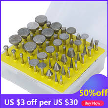 50Pcs 1/8"Shank Diamond Coated Rotary Grinding Head Lapidary Burr Drill Set For Dremel Rotary Tools Abrasive Tools 2024 - buy cheap