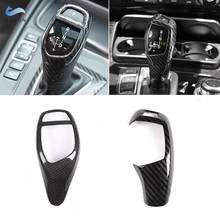 For BMW 1 2 3 4 5 Series F07 F20 F30 F10 F18 F30 F34 F25 F26 F15 F16 Car Carbon Fiber Gear Shift Gear Knob Head Cover Frame Trim 2024 - buy cheap